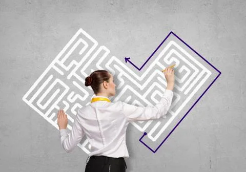 Finding solution 스톡 사진