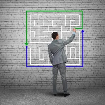 Finding solution 스톡 사진