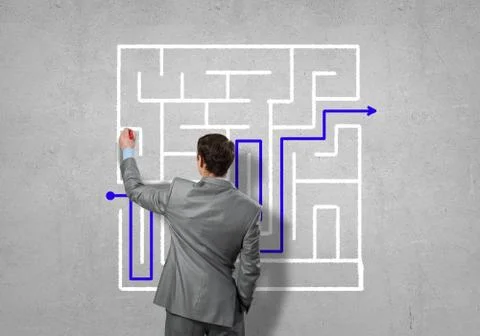 Finding solution 스톡 사진