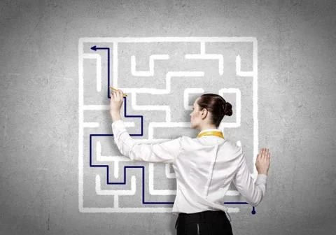 Finding solution 스톡 사진
