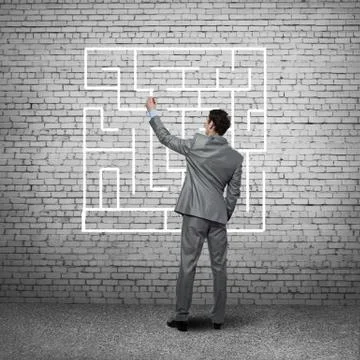 Finding solution 스톡 사진