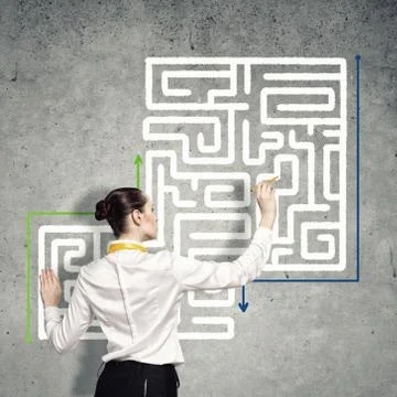 Finding solution 스톡 사진