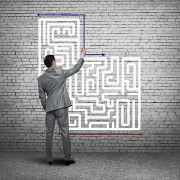 Finding solution 스톡 사진