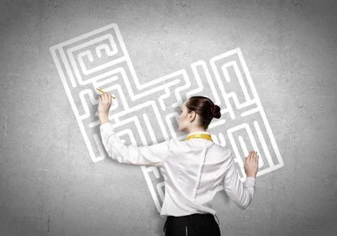 Finding solution 스톡 사진