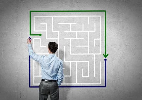 Finding solution 스톡 사진