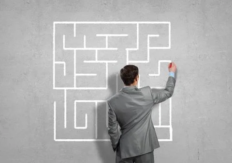 Finding solution 스톡 사진