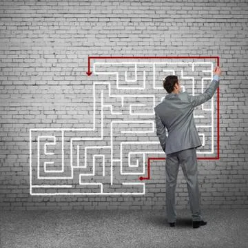 Finding solution 스톡 사진