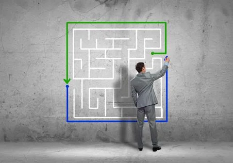 Finding solution 스톡 사진