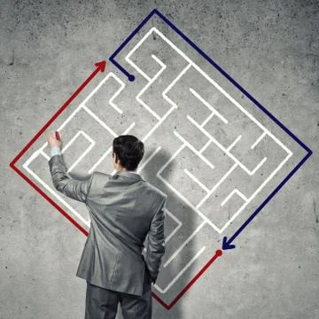 Finding solution 스톡 사진