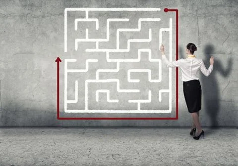 Finding solution 스톡 사진