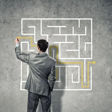 Finding solution 스톡 사진