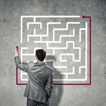 Finding solution 스톡 사진