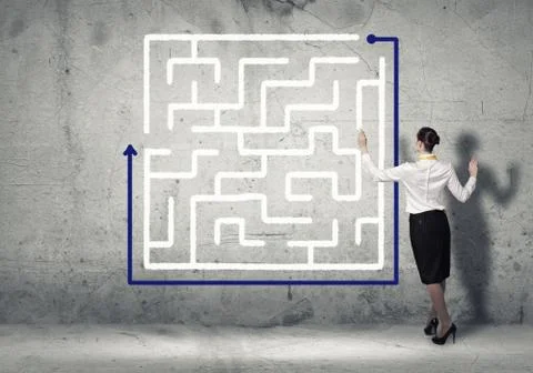 Finding solution 스톡 사진