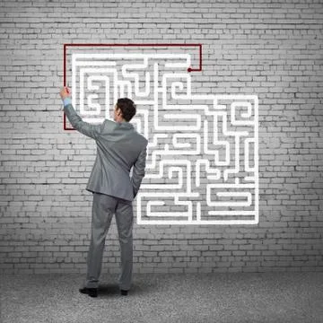 Finding solution 스톡 사진