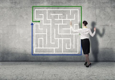 Finding solution 스톡 사진