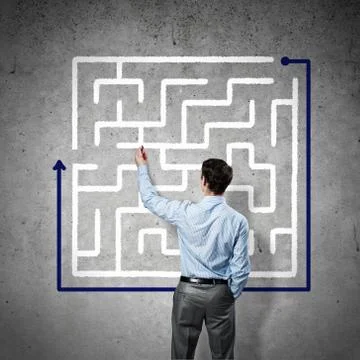 Finding solution 스톡 사진