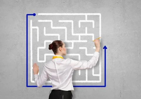Finding solution 스톡 사진