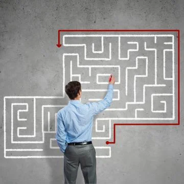 Finding solution 스톡 사진