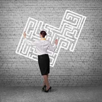 Finding solution 스톡 사진