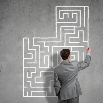 Finding solution 스톡 사진