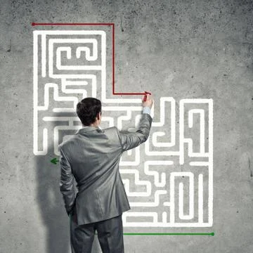 Finding solution 스톡 사진