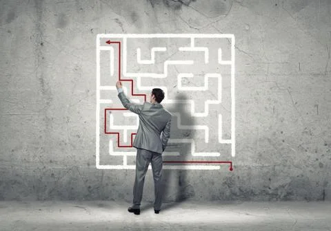 Finding solution 스톡 사진