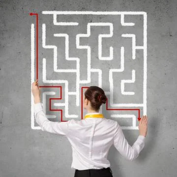 Finding solution 스톡 사진