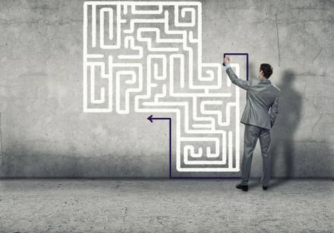 Finding solution 스톡 사진