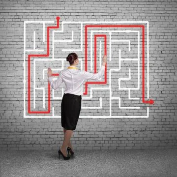 Finding solution 스톡 사진