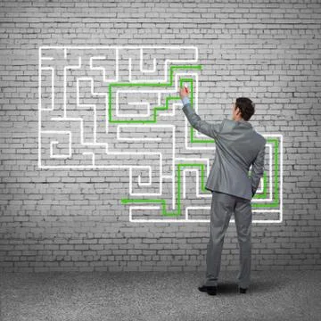 Finding solution 스톡 사진