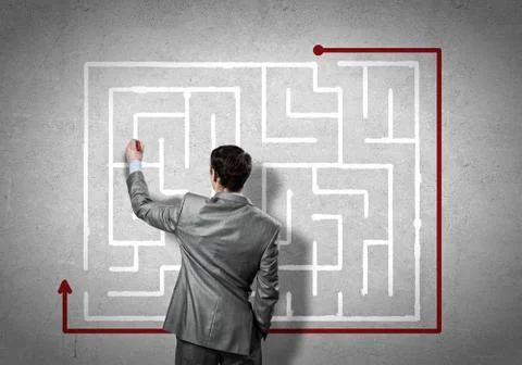 Finding solution 스톡 사진