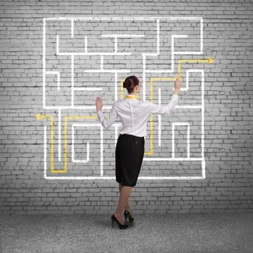 Finding solution 스톡 사진