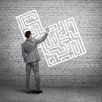 Finding solution 스톡 사진