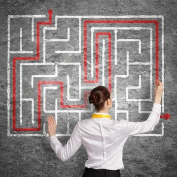Finding solution 스톡 사진