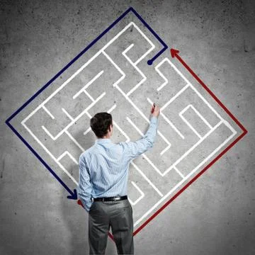 Finding solution 스톡 사진