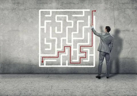 Finding solution 스톡 사진