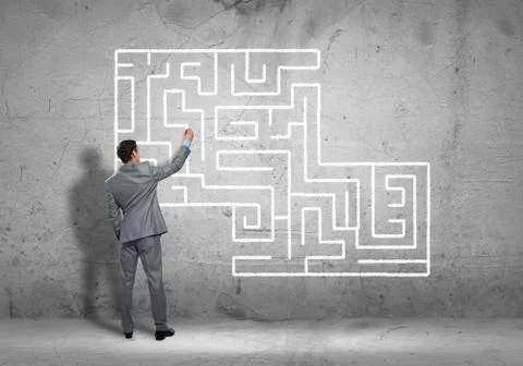 Finding solution 스톡 사진