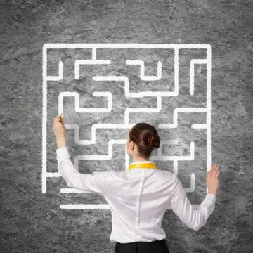 Finding solution 스톡 사진