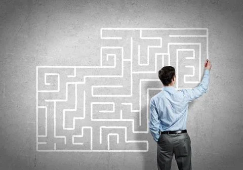 Finding solution 스톡 사진