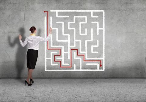 Finding solution Foto stock