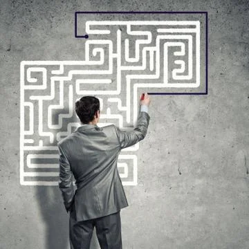 Finding solution 스톡 사진