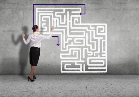 Finding solution 스톡 사진