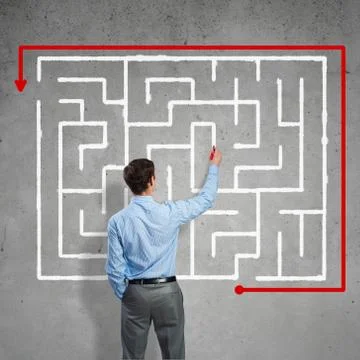 Finding solution 스톡 사진