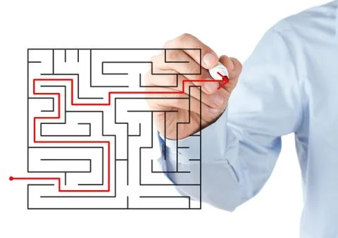 Finding the solution Foto stock