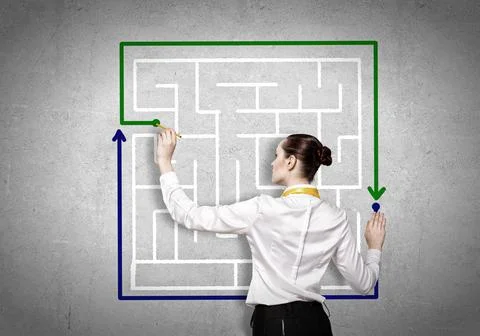 Finding solution 스톡 사진