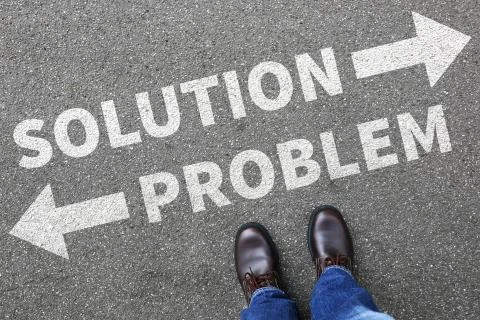 Finding solution for problem businessman business man concept 스톡 사진