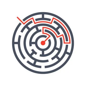 Finding Solutions Concept Stock Illustration