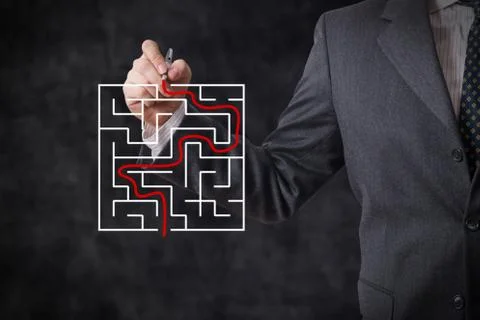 Finding solutions Stock Illustration