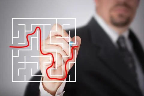 Finding solutions Stock Illustration