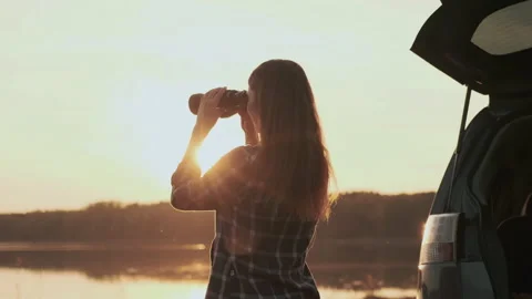 Finding strategy, Explore area, Find solution, Woman tourist Stock Footage 139725236